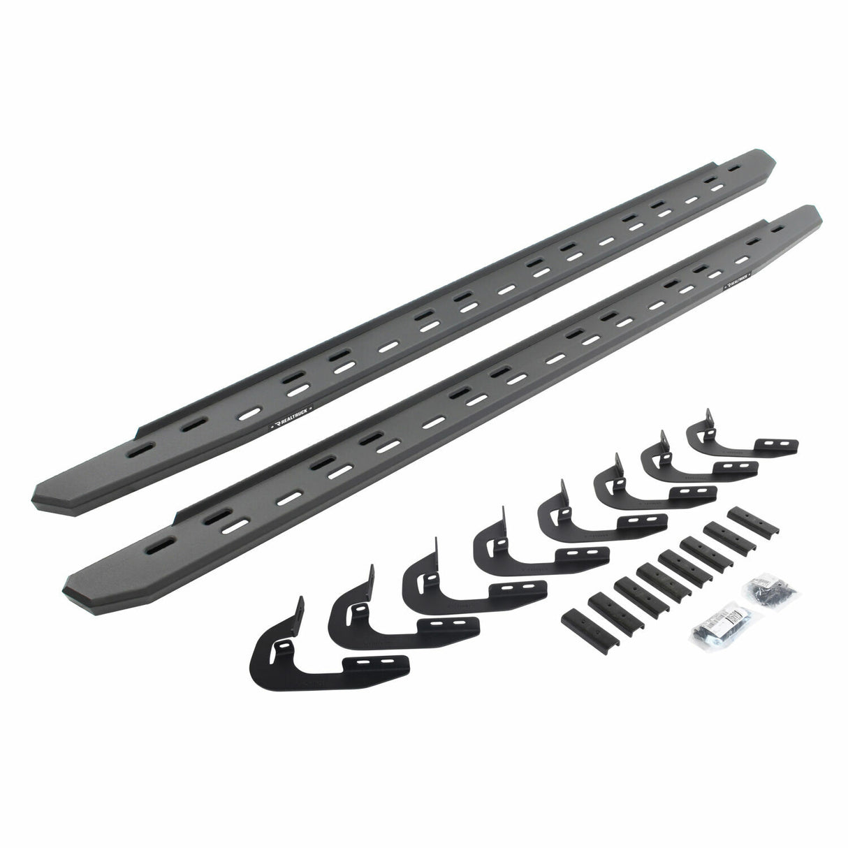 Go Rhino 69604787SPC - RB30 Slim Line Running Boards with Mounting Bracket Kit - Textured Black