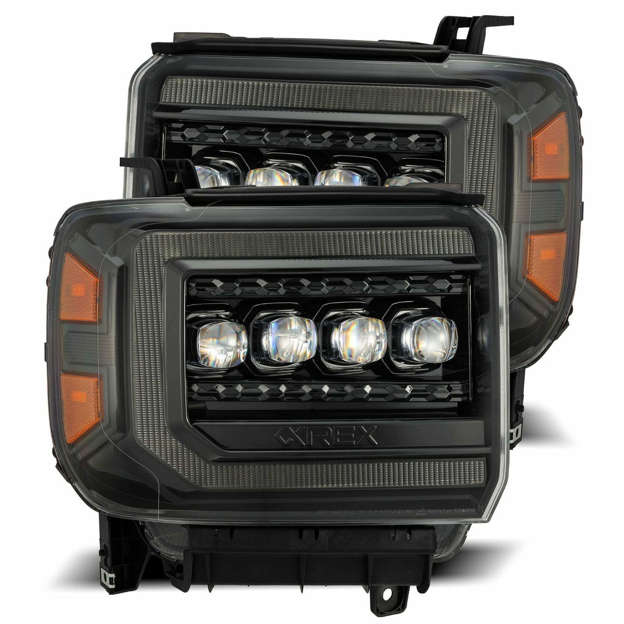 AlphaRex 880616 LED Projector Headlights in Alpha-Black