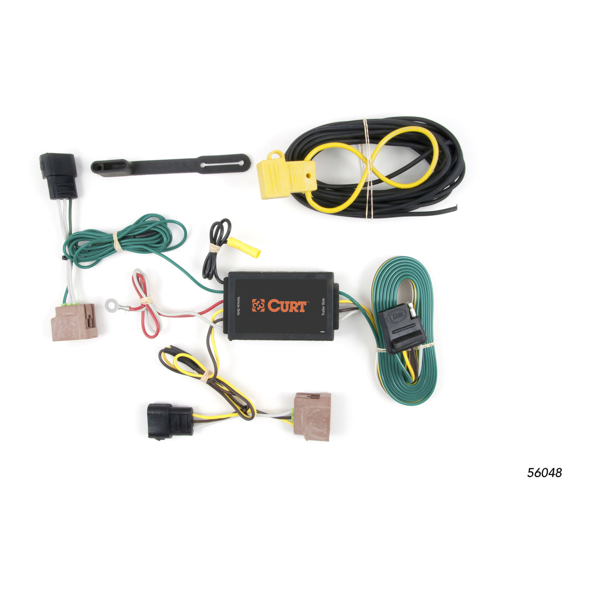 Curt - Custom Wiring Harness, 4-Way Flat Output, Select Ford Fusion - 56048
