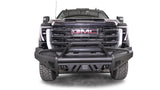 Fab Fours - 2024-2026 GMC HD Black Steel Elite Sensor Front Bumper w/ Pre-Runner Guard - GM24-Q6262-1