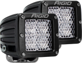 RIGID D-Series PRO LED Light, Diffused Lens, Surface Mount, Pair