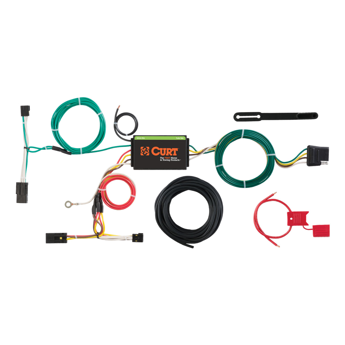 Curt - Custom Wiring Harness, 4-Way Flat Output, Select Chevrolet Captiva Sport - 56257
