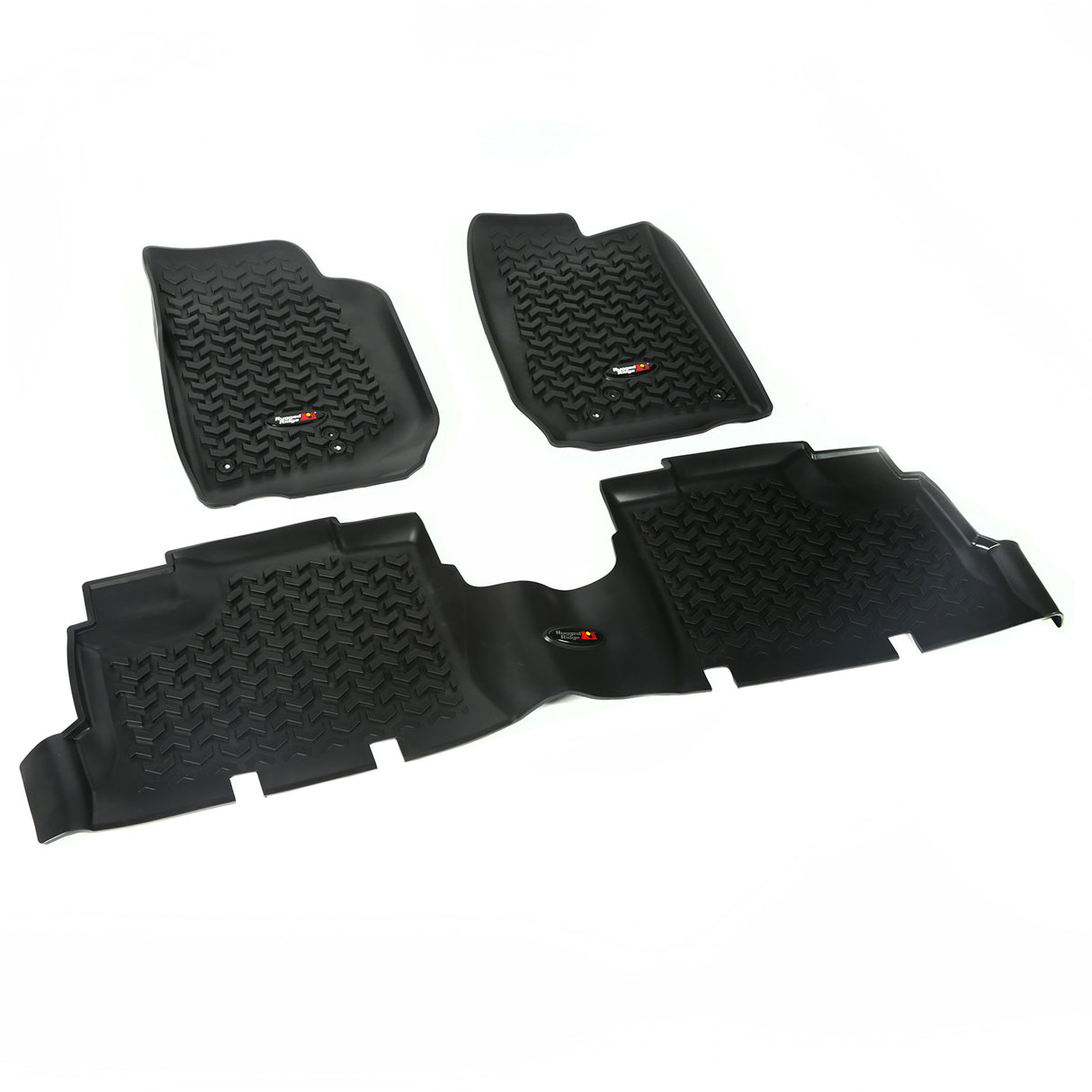 Rugged Ridge - Floor Liners, Kit, Black, 4-Door; 07-16 Jeep Wrangler JK - 12987.04