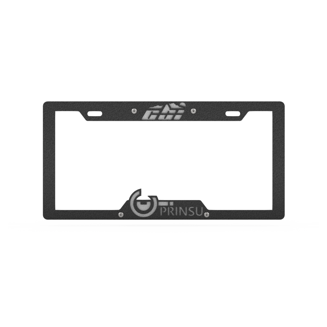 Prinsu - License Plate Cover - Black/Grey - 600-000-000-145