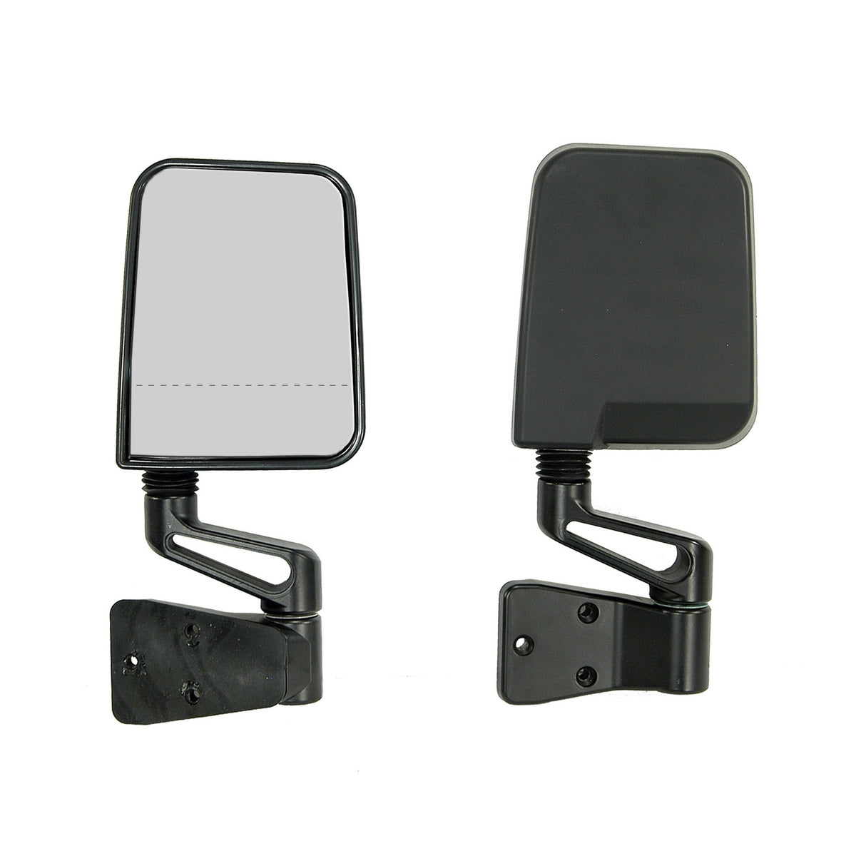 Rugged Ridge - Door Mirror Kit, Dual Focus, Black; 87-02 Jeep Wrangler - 11017.01