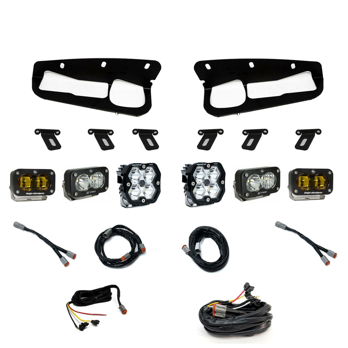 Baja Designs - 44-0084-UP Squadron 2.0 Pro/S2 Pro/S2 SAE "Pro" Fog Pocket Light Kit