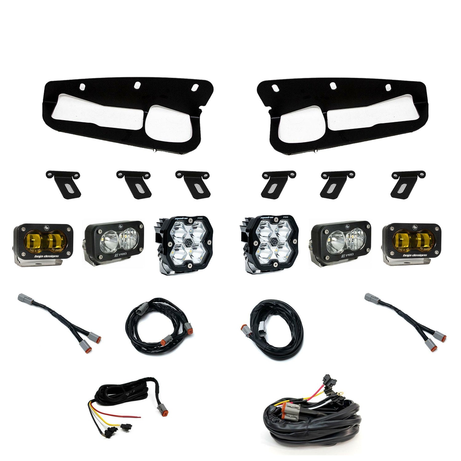 Baja Designs - 44-0084-UP Squadron 2.0 Pro/S2 Pro/S2 SAE "Pro" Fog Pocket Light Kit