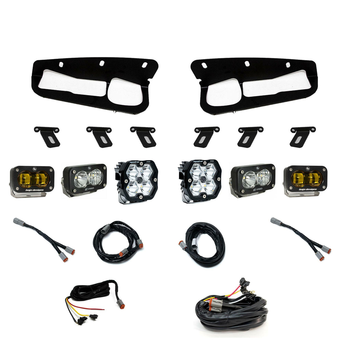 Baja Designs - 44-0084-UP Squadron 2.0 Pro/S2 Pro/S2 SAE "Pro" Fog Pocket Light Kit