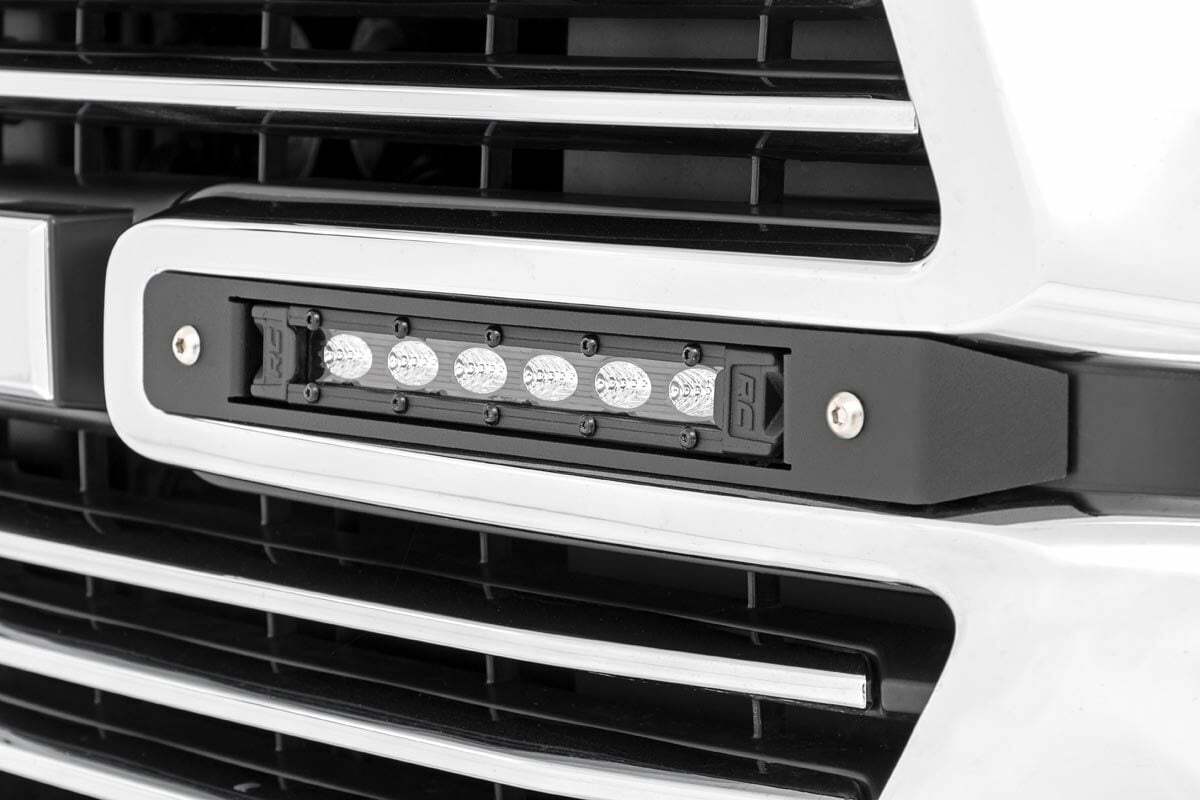 Rough Country - Dual 6in LED Grille Kit - Black Slimline - Ram 1500 2WD 4WD (19-23) - 70783