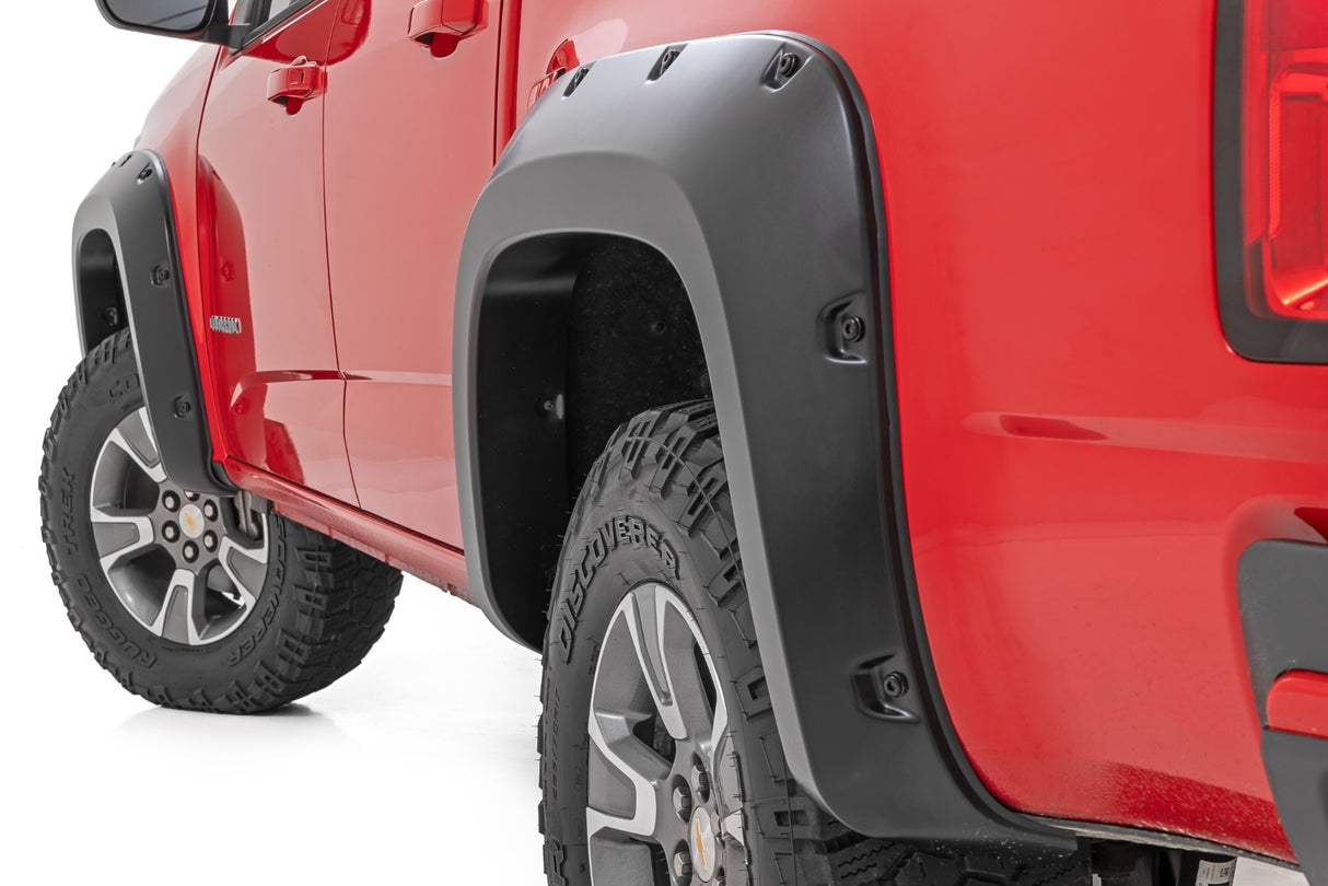 Rough Country - Pocket Fender Flares - 5' Bed - Chevy Colorado 2WD 4WD (15-22) - F-C11511A