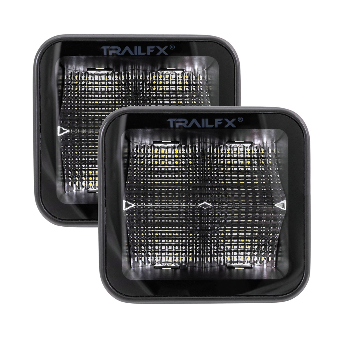 TrailFx - 3" LED Cube Lights- Black Edition Pair (2X2BKF2)