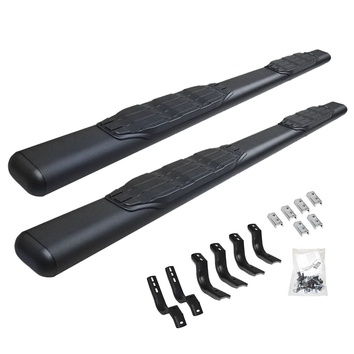 Go Rhino 105450673T - 5" 1000 Series SideSteps With Mounting Bracket Kit - Textured Black