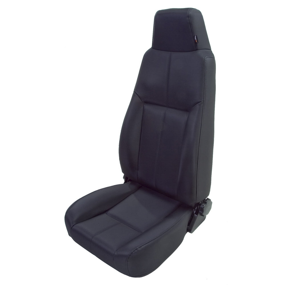 Rugged Ridge - High-Back Front Seat, Reclinable, Black Denim; 76-02 CJ/Wrangler YJ/TJ - 13403.15