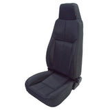 Rugged Ridge - High-Back Front Seat, Reclinable, Black Denim; 76-02 CJ/Wrangler YJ/TJ - 13403.15