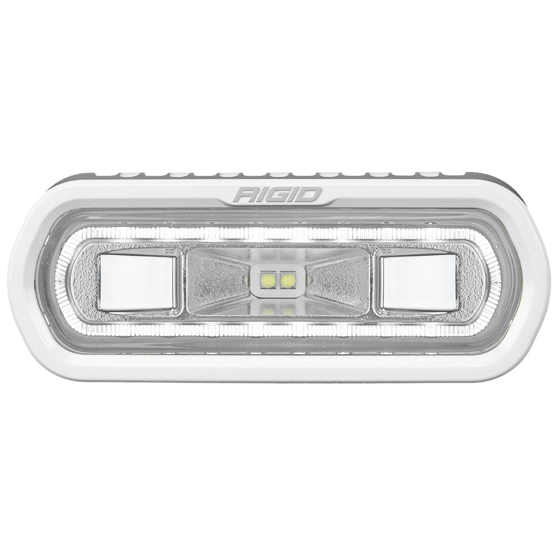 RIGID Industries - 51100 SR-L Series Marine Spreader Pod, 2 Wire, Surface Mount, White W/White Halo
