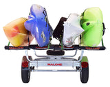 Malone - MicroSport 4 Kayak Trailer Package (2 Sets Stackers, 4 Sets Rack Pads, Spare Tire) - MPG461SRP