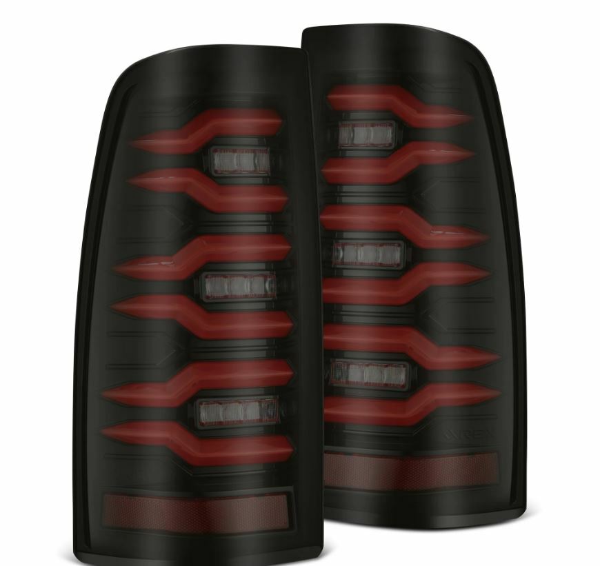 AlphaRex 620007 LED Taillights Black Red