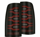 AlphaRex 620007 LED Taillights Black Red