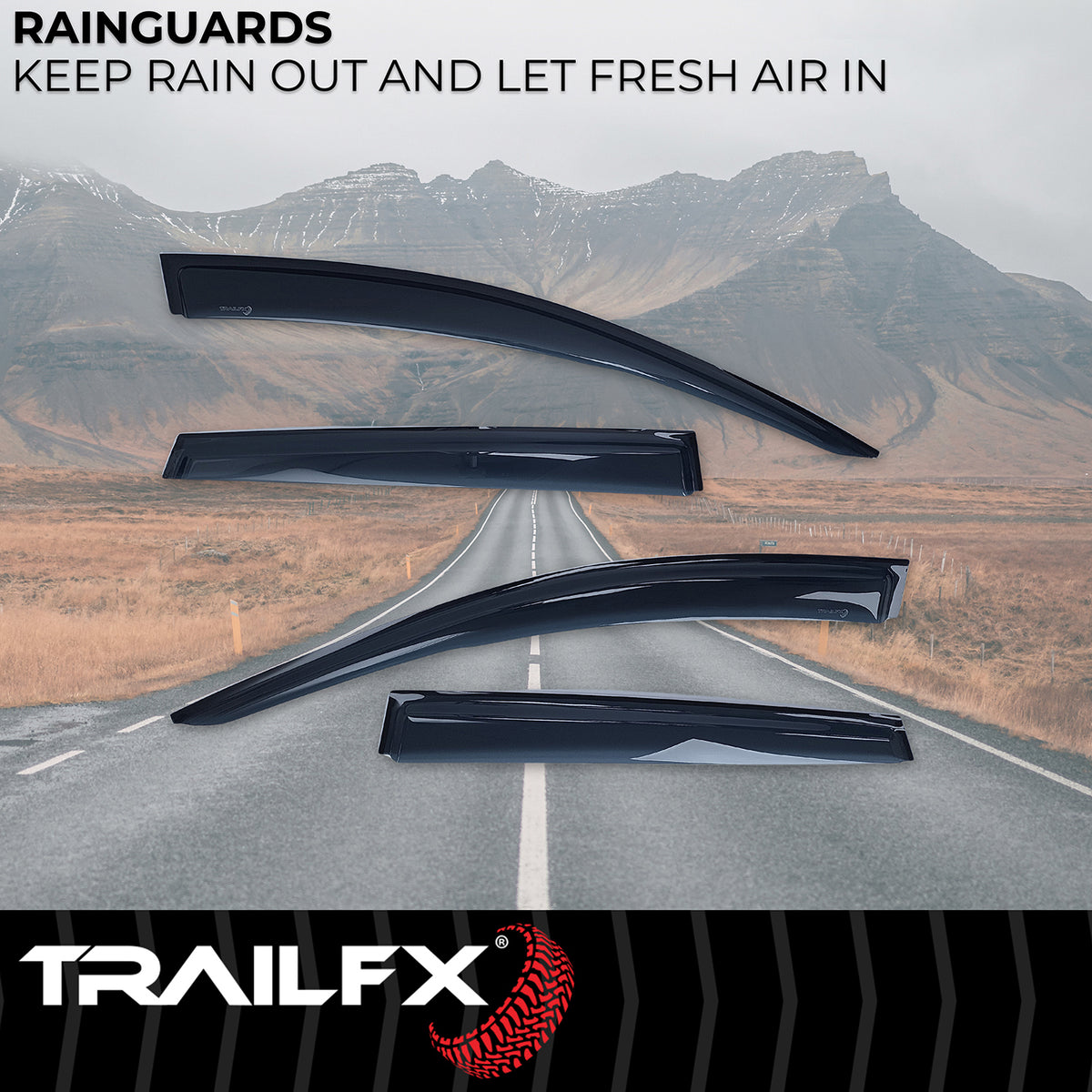 TrailFx - 4-Piece Window Vent For Honda CR-V (4269H)