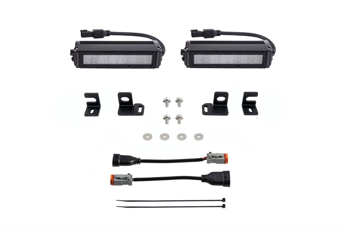 Diode Dynamics - SS6 LED Fog Light Kit for 2024+ Toyota Tacoma, White Wide - DD7931