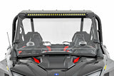 Rough Country - 30" Single Row Light Mount - Front - Black Series - White DRL - Polaris RZR Turbo R 4WD - 93161