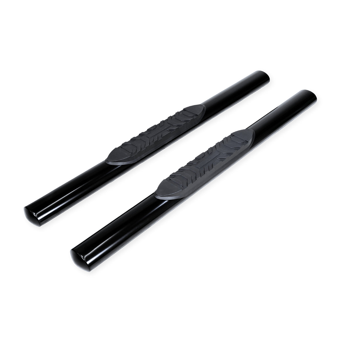 TrailFx - 4" Oval Straight Step Bar For Ram 1500 Crew- Black (A1542B)