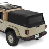 Softopper - 20-27 Gladiator; For 5 ft. bed (Premium Black Twill; Clear Windows; Utility Track Clamps) - SO-JGLDO-BTU