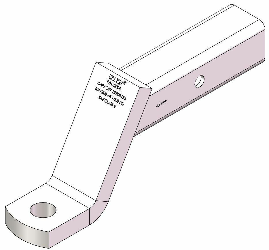 Husky Towing - 33005 Class V Fits 2-1/2" Receiver 4-3/4" Drop/ 3-1/4" Rise 10" Shank Length