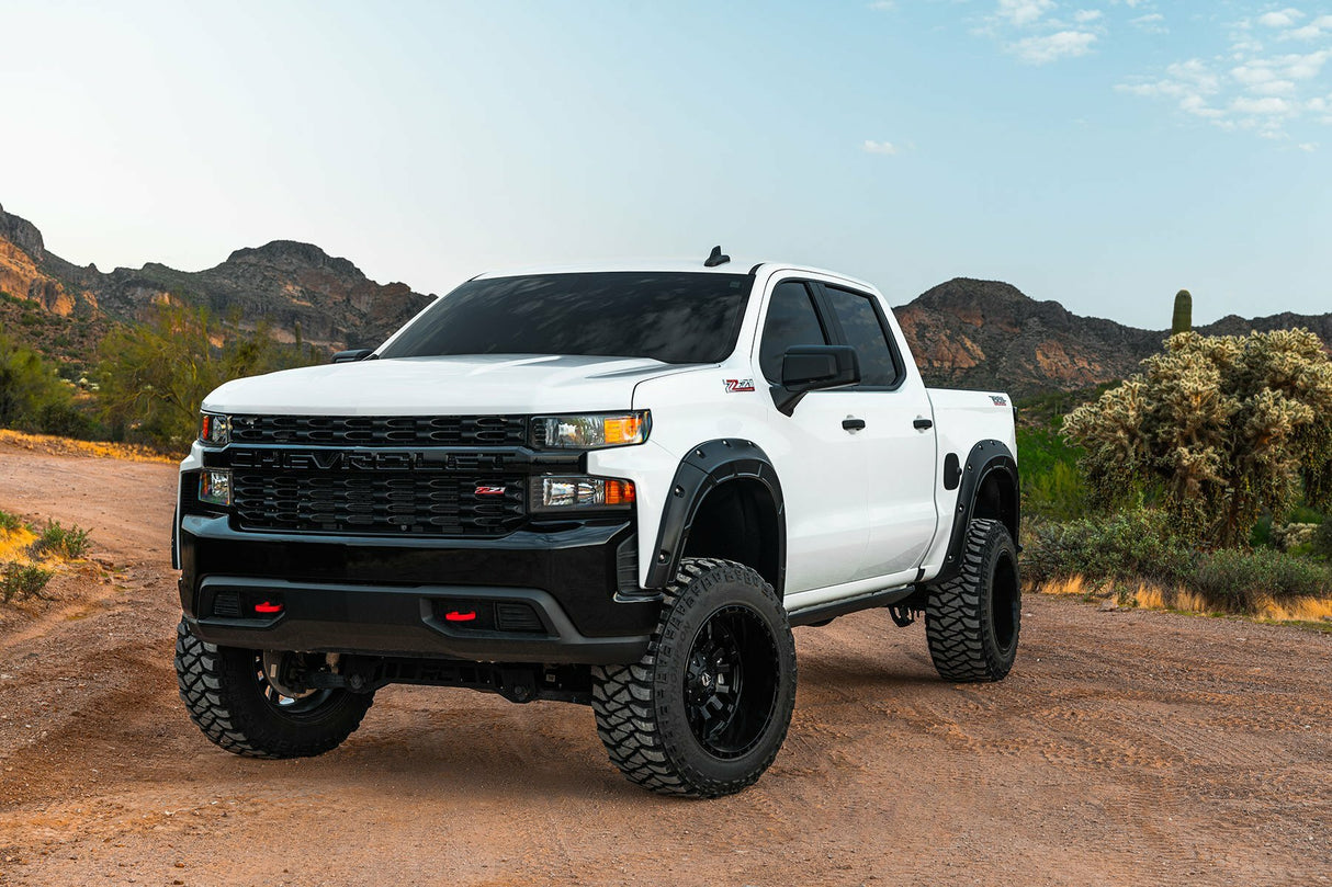 Fender Flares - Defender - GA0 Northsky Blue - Chevy Silverado 1500 (19-24)