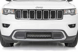 Rough Country - LED Light Kit - Bumper Mount - 20" Chrome Dual Row - Amber DRL - Jeep Grand Cherokee WK2 (11-20) - 70776