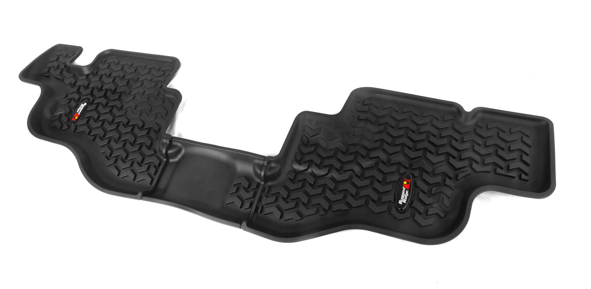 Rugged Ridge - Floor Liners, Rear, Black; 76-95 Jeep CJ7/Wrangler YJ - 12950.22