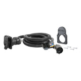 Curt - 7' GM Wiring Extension Harness & Cover (Adds 7-Way RV Blade to Truck Bed) - 56072