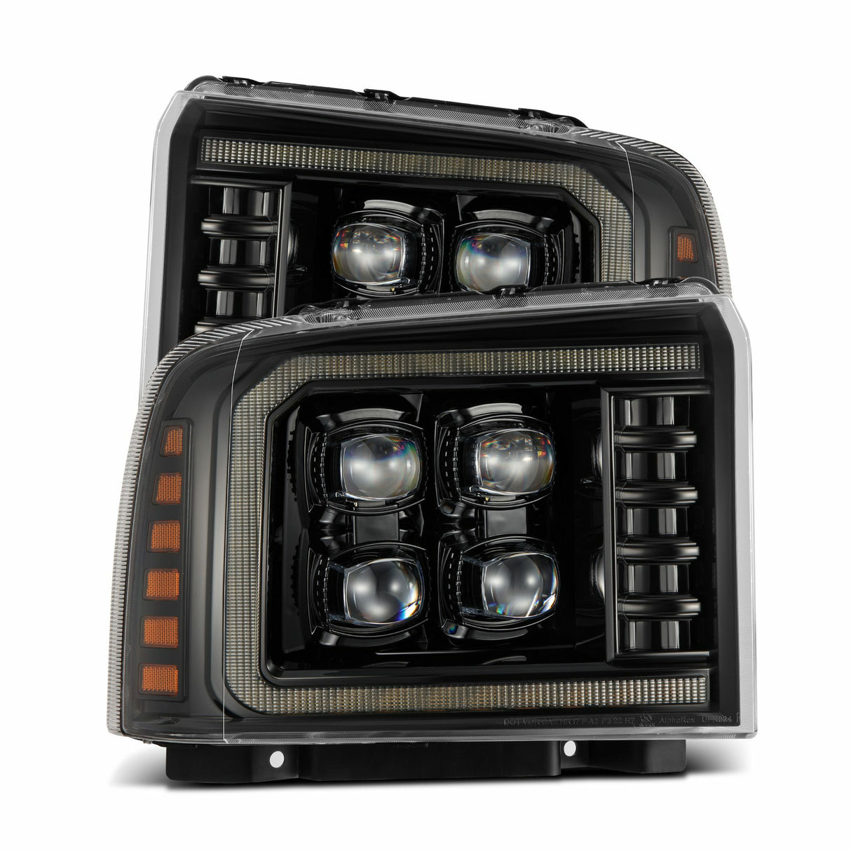 AlphaRex 880318 Projector Headlights Alpha-Black