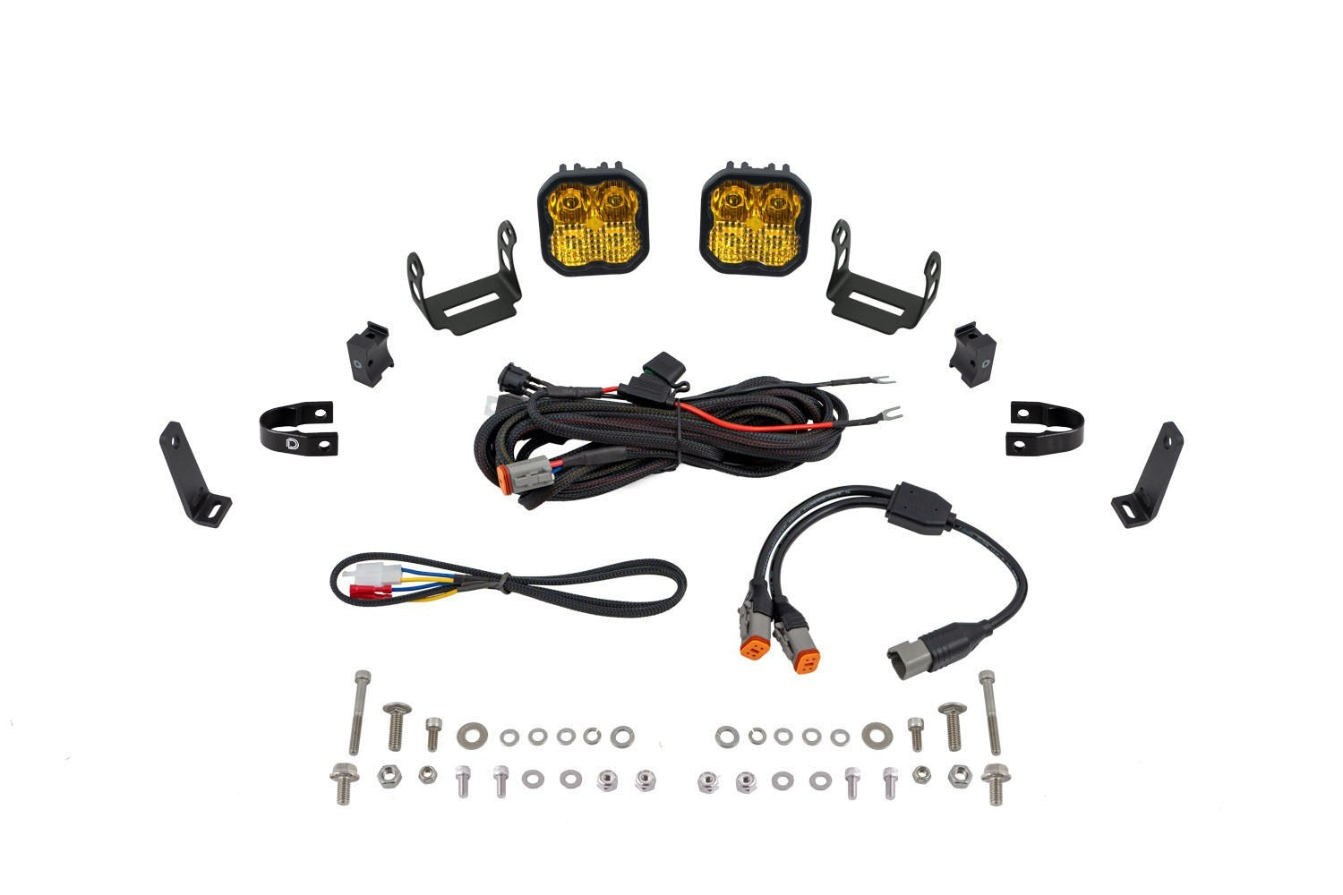 Diode Dynamics -SS3 LED Bumper 1 Inch Roll Bar Kit, Pro Yellow Combo (pair) - DD7678 - DD7678