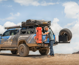 CBI - 3rd Gen Toyota Tacoma High Clearance Rear Bumper / Dual Swing Arm / Straight Tire Carrier / Powder Coated Black - 200-000-010-105