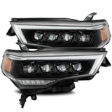 AlphaRex 880723 LED Projector Headlights Plank Style Design Midnight Black