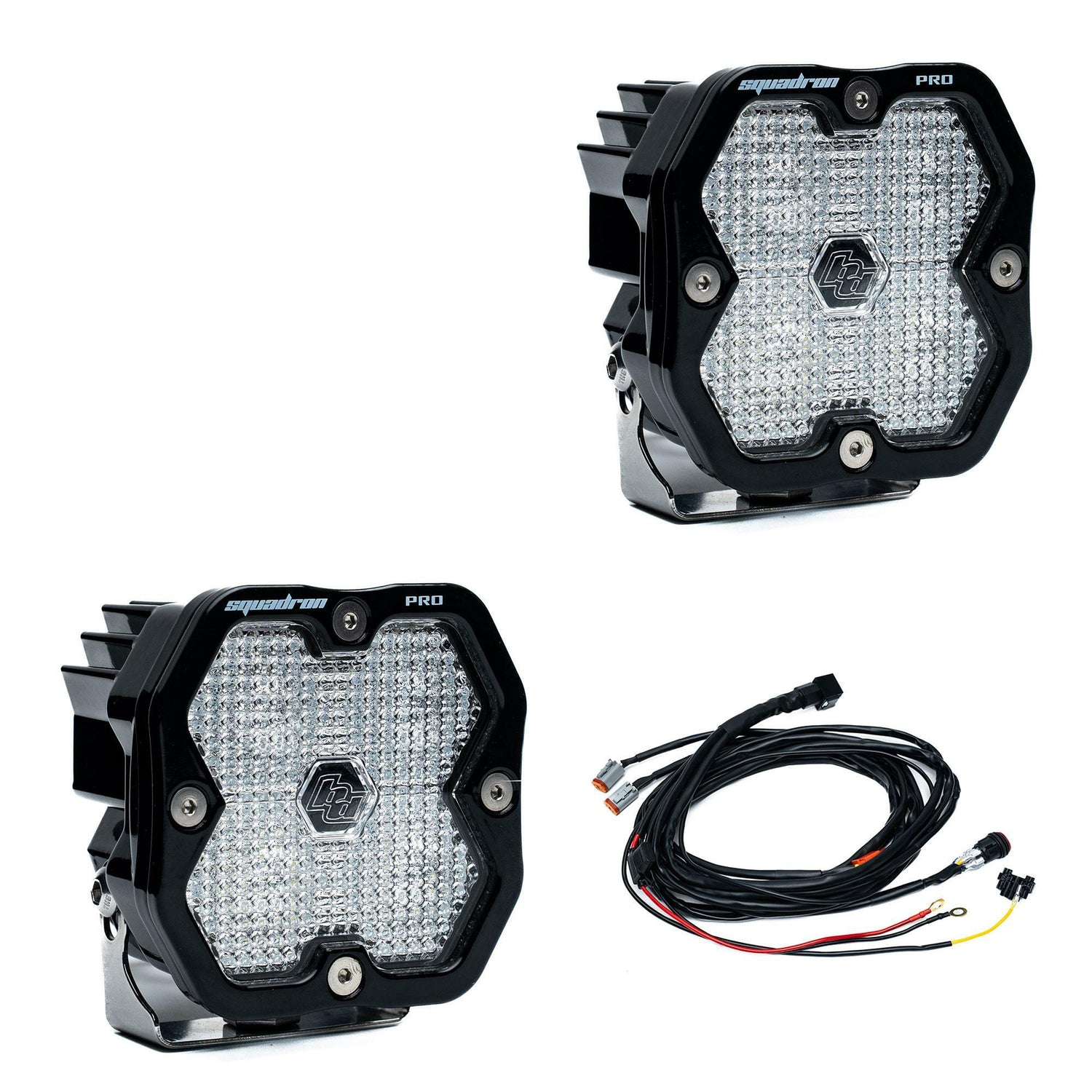 Baja Designs - 49-7806-2 Squadron 2.0 Pro Black LED Auxiliary Light Pod Pair