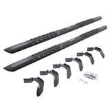 Go Rhino V3415087T - V3 Series Aluminum Side Steps with Mounting Brackets - Textured Black