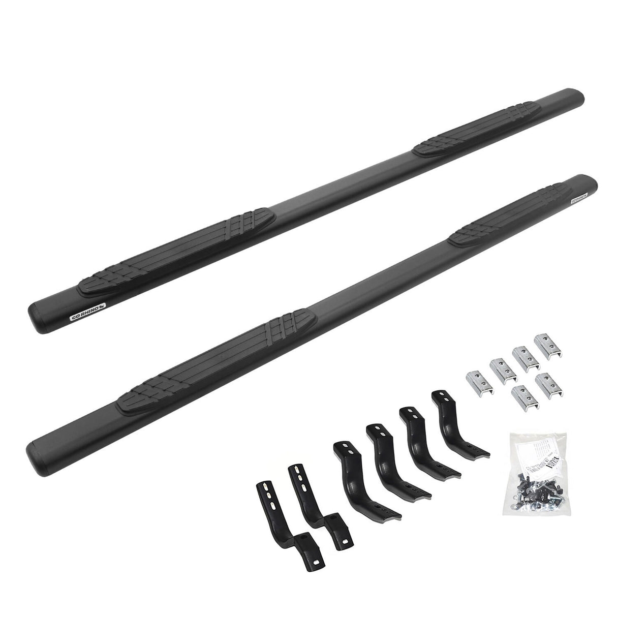 Go Rhino - 684443280T - 4" OE Xtreme Side Steps with Mounting Brackets Kit - Textured Black