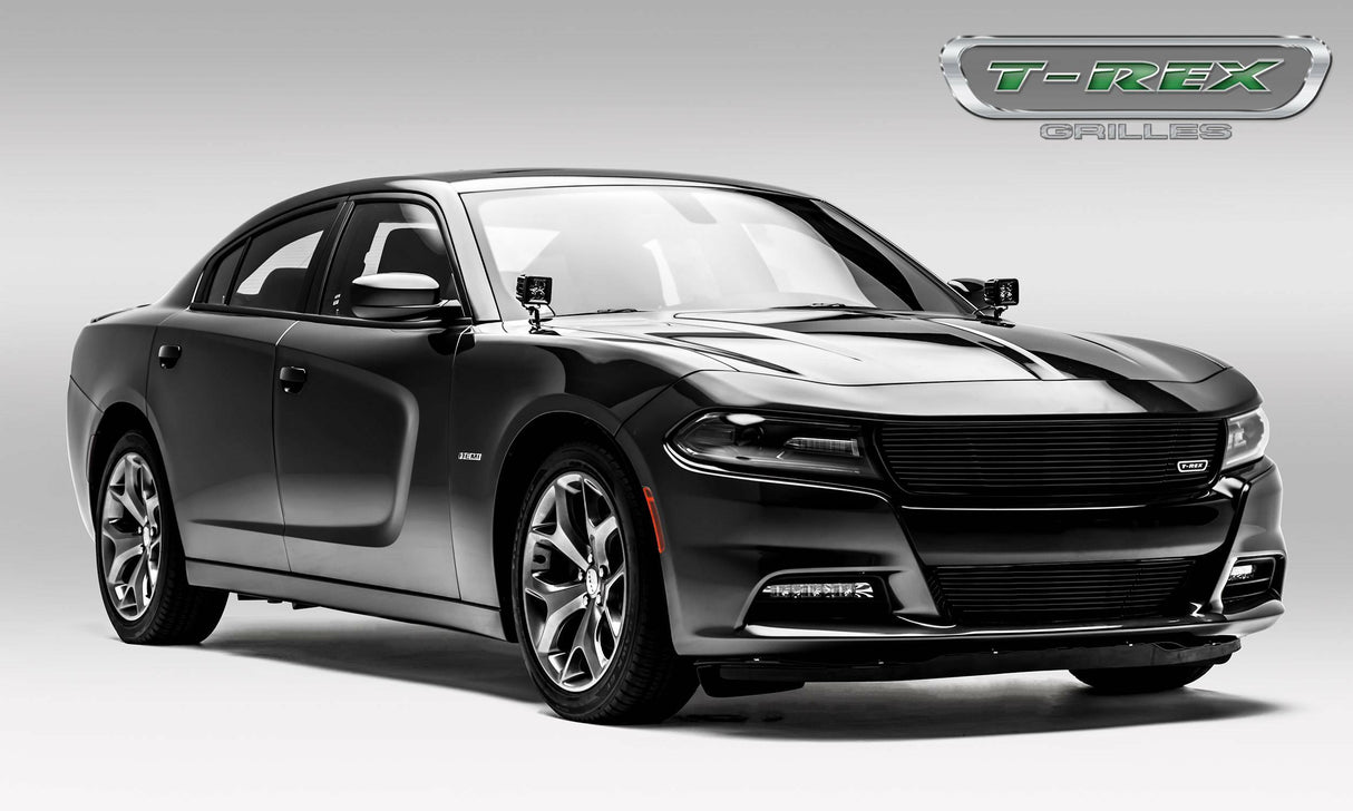 T-Rex Grilles - 1 Pc Horizontal Aluminum Laser Billet Bumper Grille Overlay - 6224761