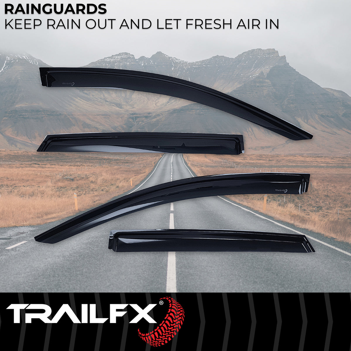 TrailFx - 4-Piece Window Vent  For Ford Edge (4930H)
