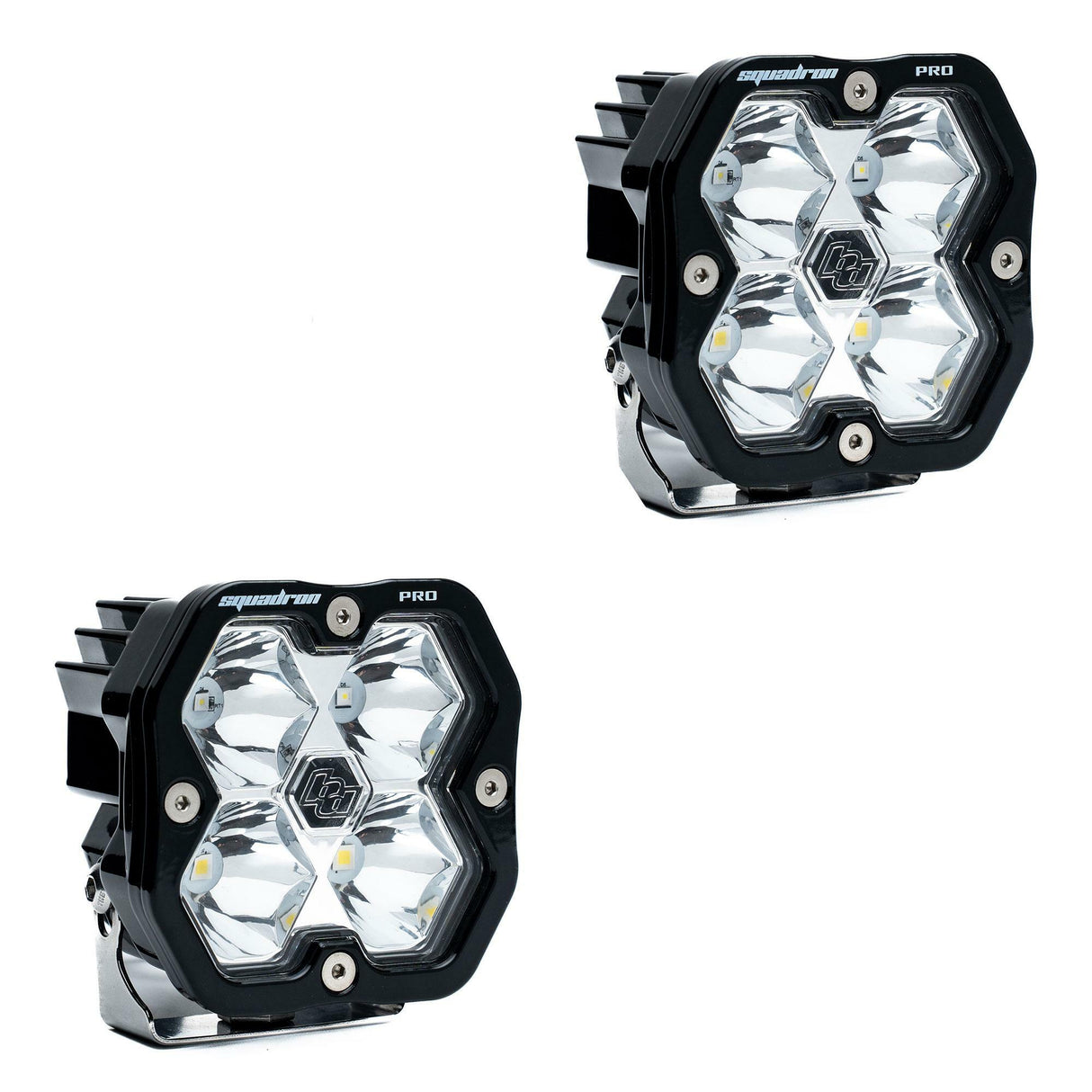 Baja Designs - 49-7801-2NH Squadron 2.0 Pro Black LED Auxiliary Light Pod Pair (No Harness)