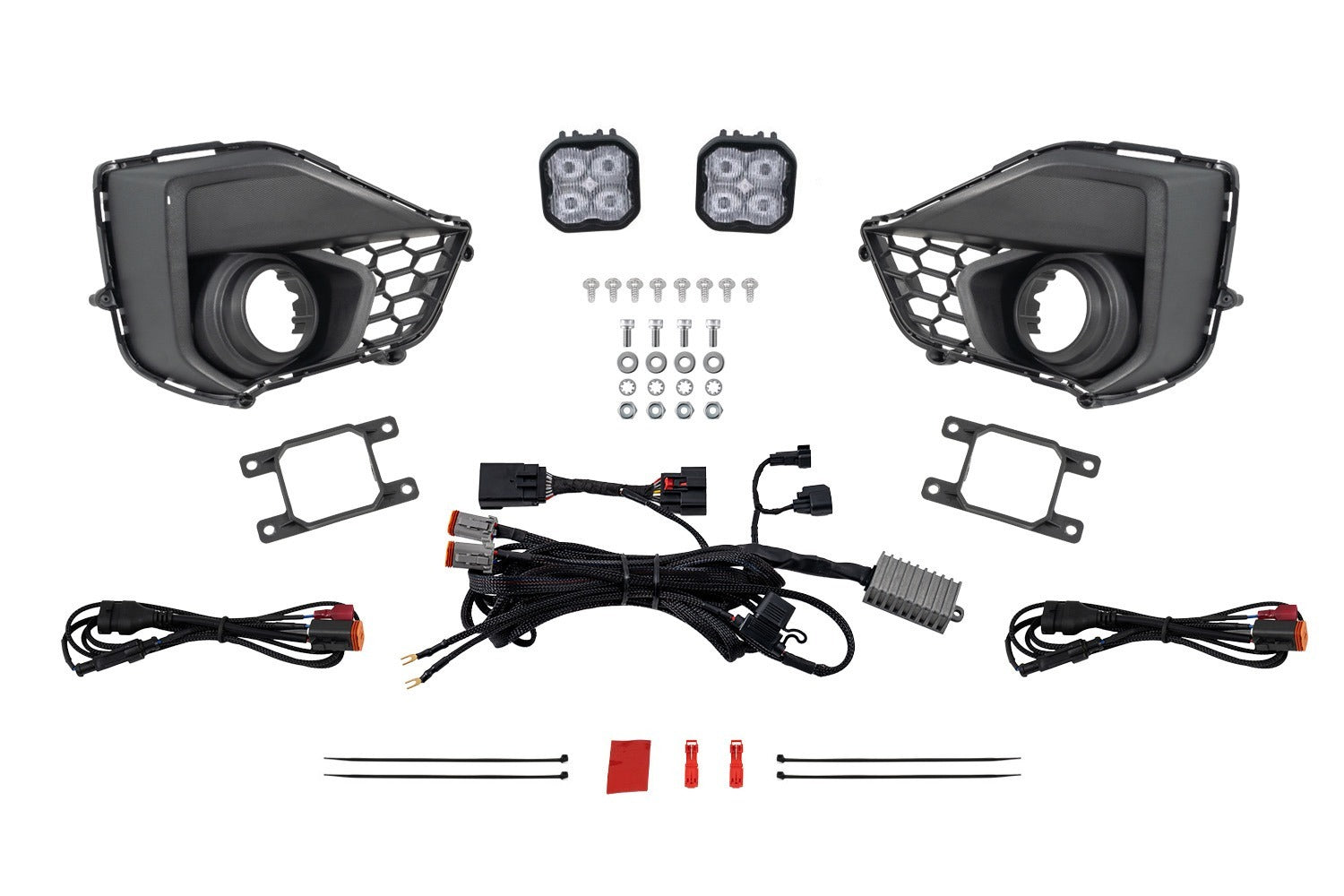 Diode Dynamics - SS3 Add-On Fog Lamp Kit for 2024 Ford Mustang GT, White Pro - DD7972