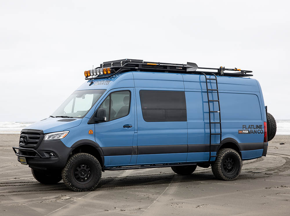 Flatline Van Co. - 2007-2025 Mercedes-Benz Sprinter 144 Safari Roof Rack - SP0104B