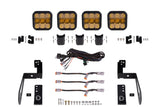 Diode Dynamics - Jeep JK SS5 4-Pod CrossLink Grille Lightbar Kit  Sport Yellow Combo - DD7230