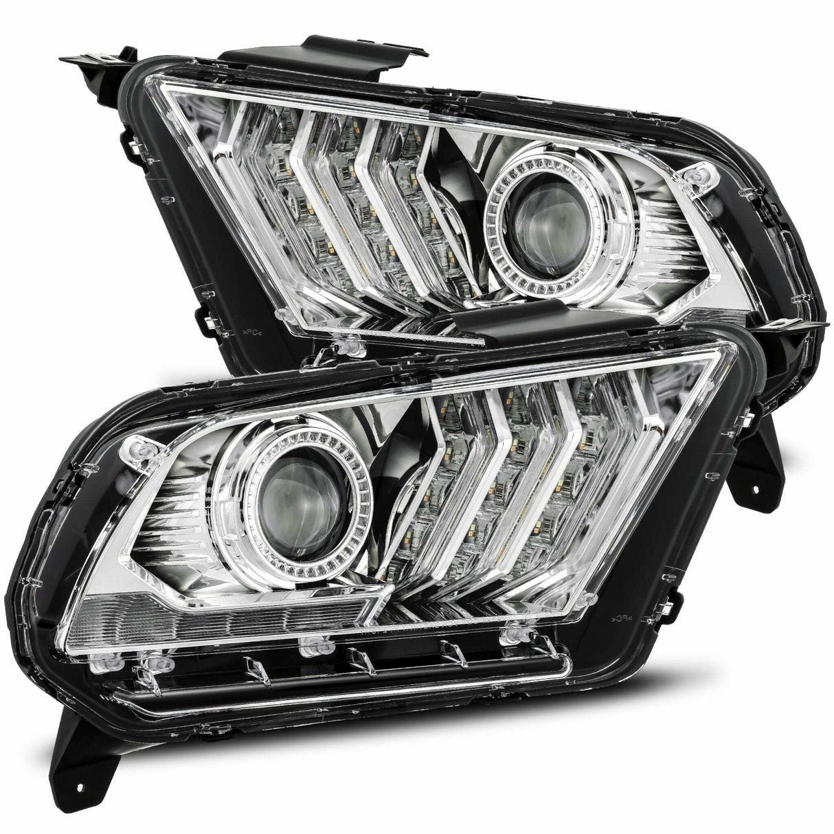 AlphaRex 880117 LED Projector Headlights in Chrome