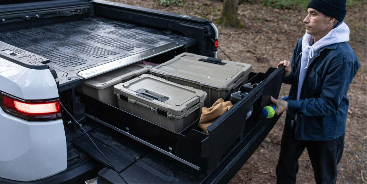 Decked - Truck Bed Drawer System Rivian R1T (2022-current) - 4' 6" Bed Length -  - YV1