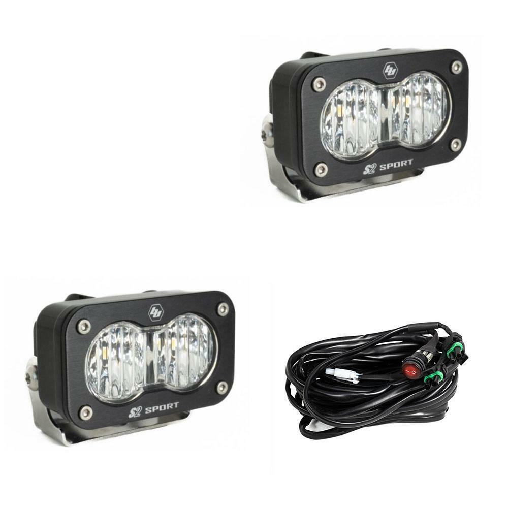 Baja Designs - 547805 - S2 Sport Black LED Auxiliary Light Pod Pair