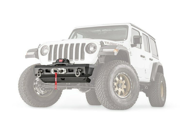 Warn - Elite Stubby Front Bumper for 2018-2026 Jeep Wrangler JL / 2020-2026 Jeep Gladiator JT - 101325