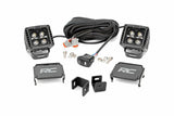 Rough Country - LED Light Kit - Ditch Mount - 2" Black Pair - Amber DRL - Toyota Tundra (22-24) - 71074